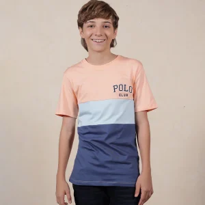 | Kids| Camiseta Bloques Color Mandarina Claro Ref. 249031125