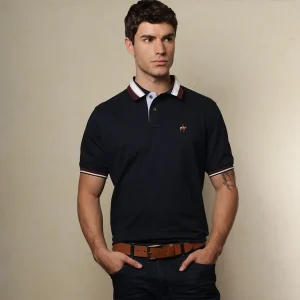 Polo Contraste Color Azul Navy Ref. 130011125