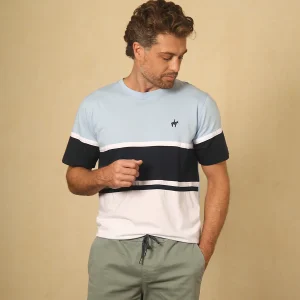 Camiseta Bloques Color Azul Celeste Ref. 149030625