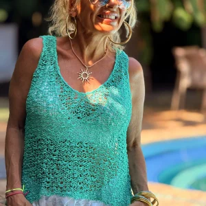 TOP AGUJEROS LUISA VERDE