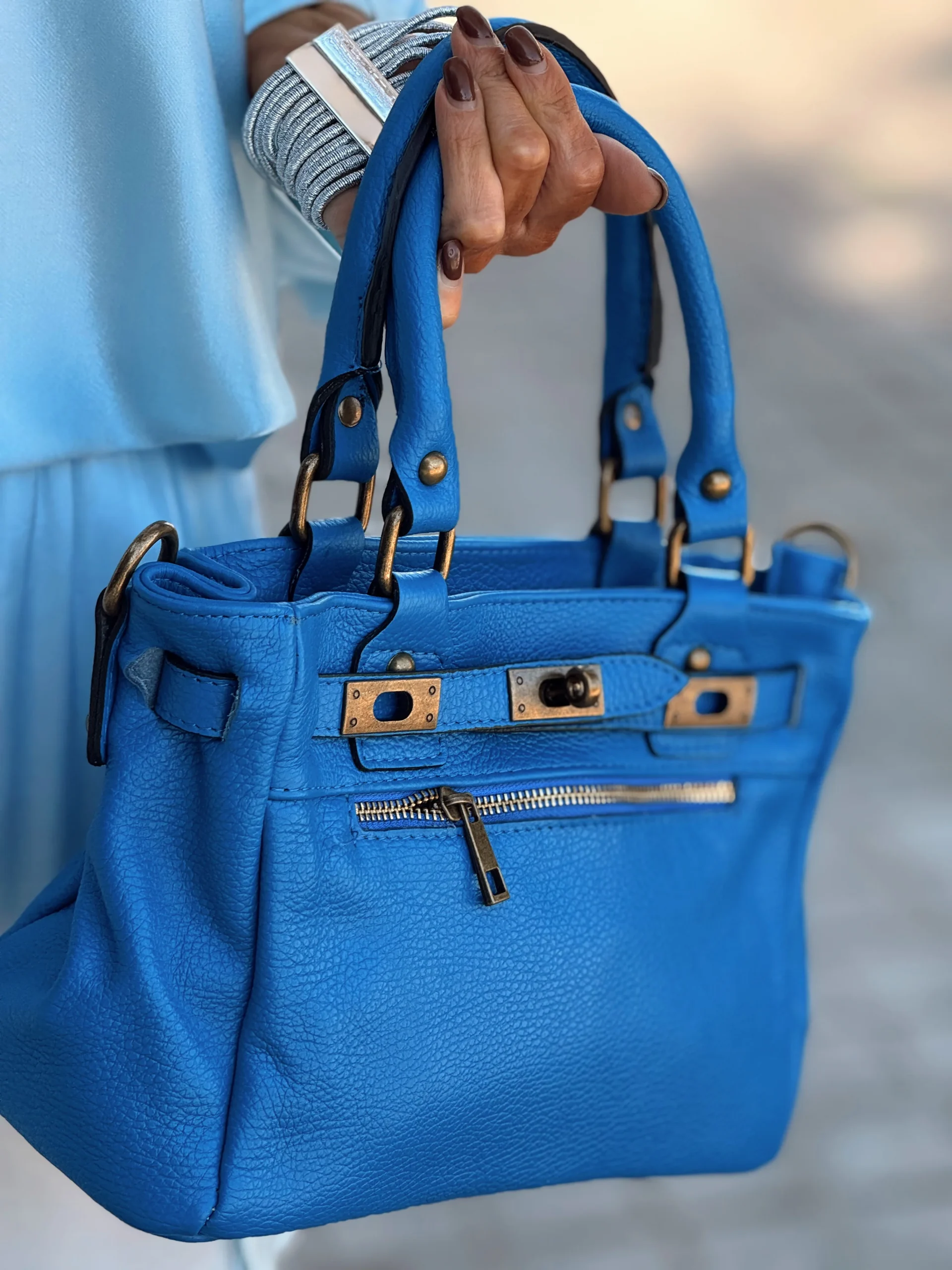 BOLSO TANGER AZUL - Imagen 3