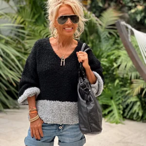 JERSEY DE PUNTO BARBARA VERDE-GRIS