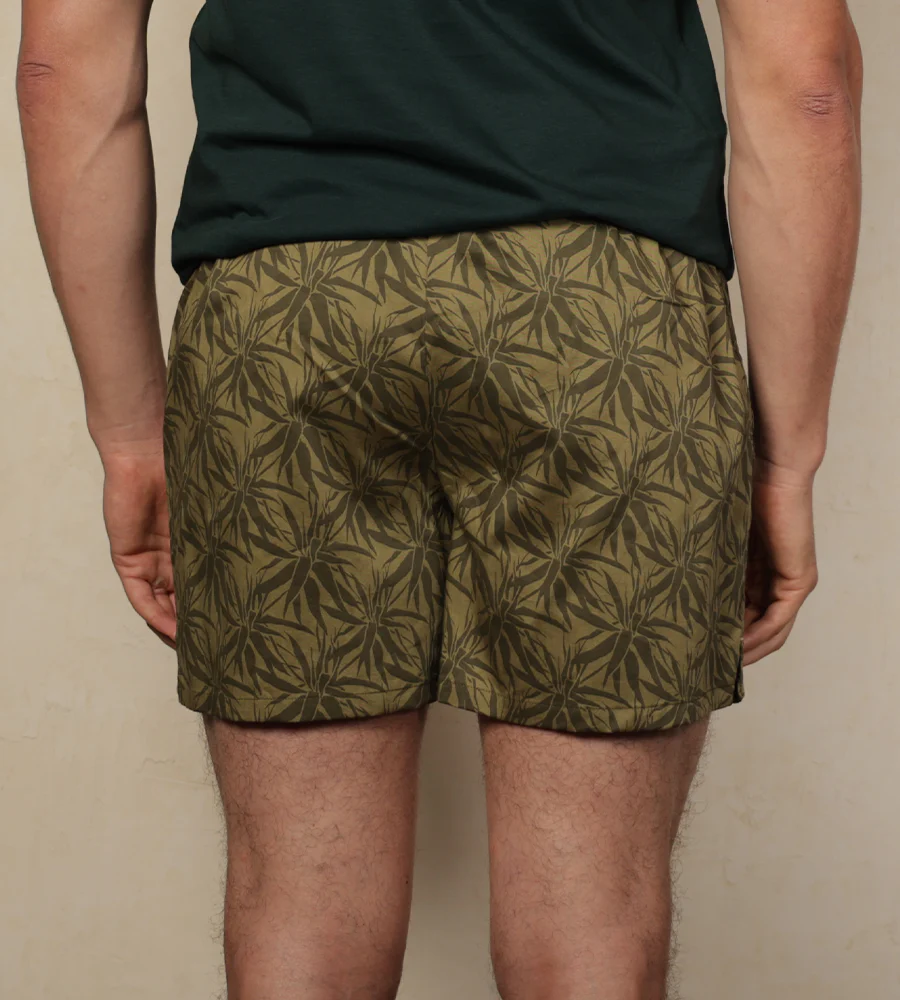 Bóxer Tejido Plano Color Verde Militar Ref. 122050925 - Imagen 4