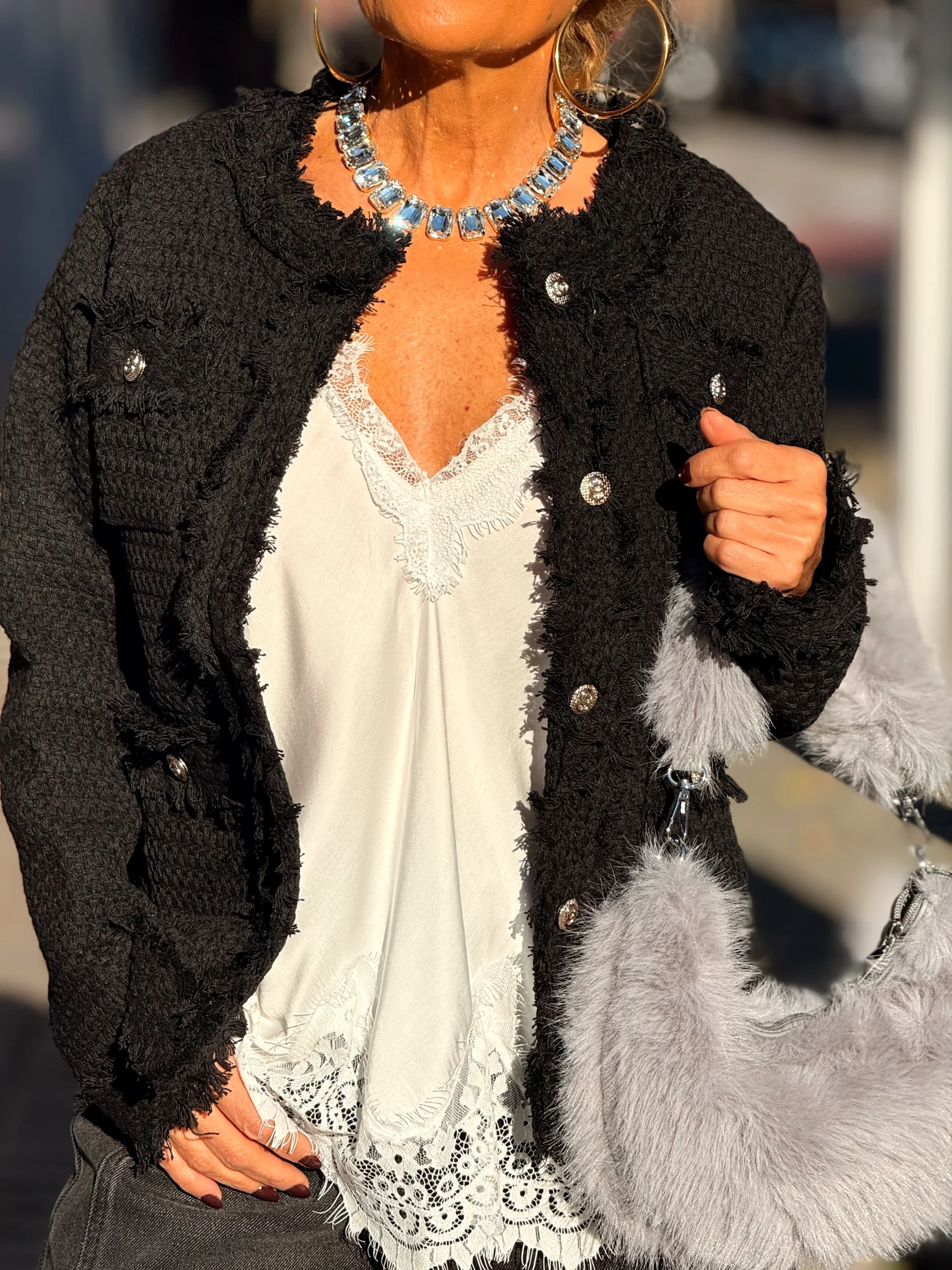 CHAQUETA CHANEL NEGRO - Imagen 9