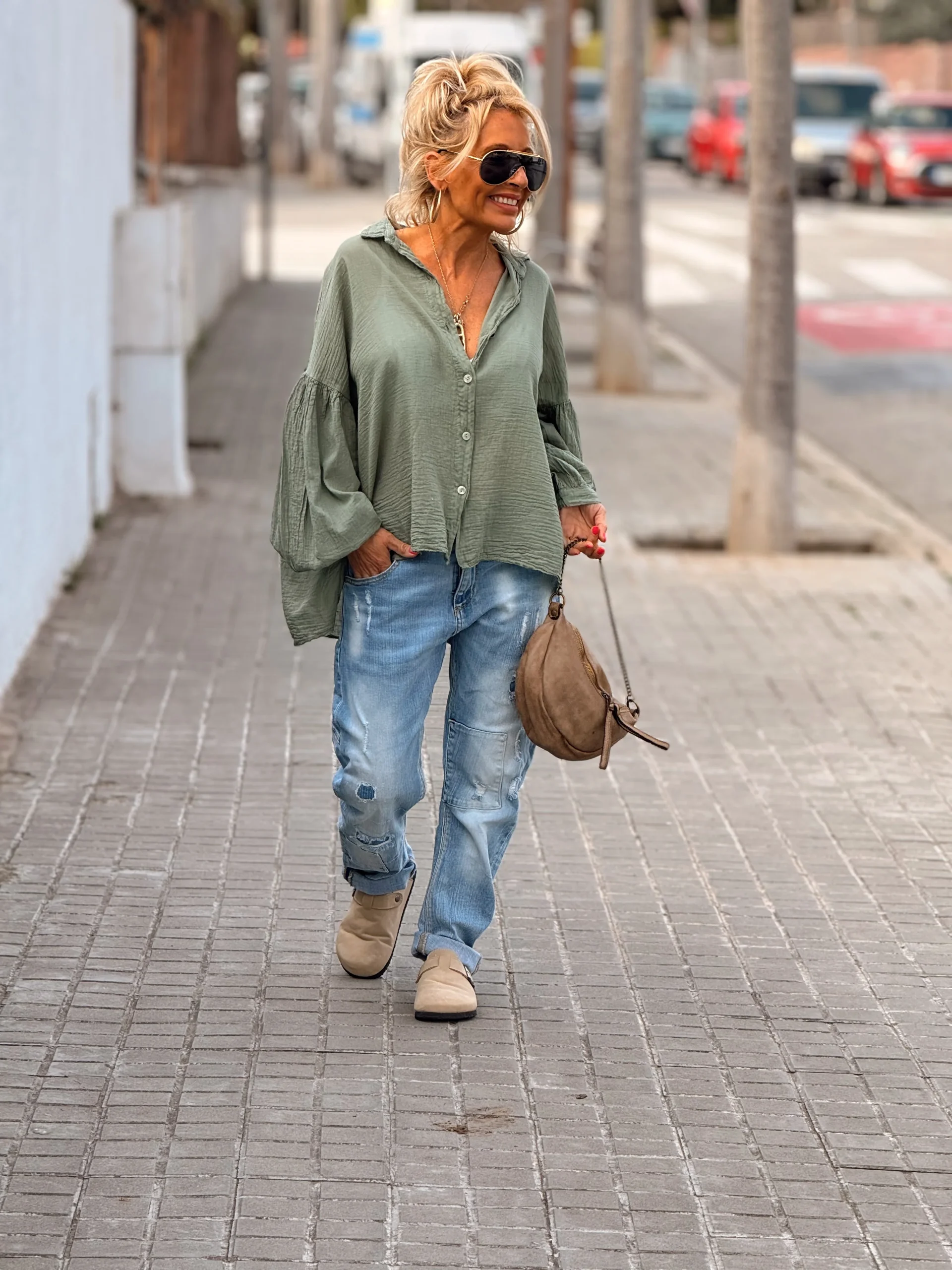 CAMISA LOLA KAKI - Imagen 5