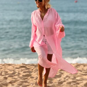 CAMISA TUNICA LARGA OVERSIZE ALEXIA MULTICOLOR