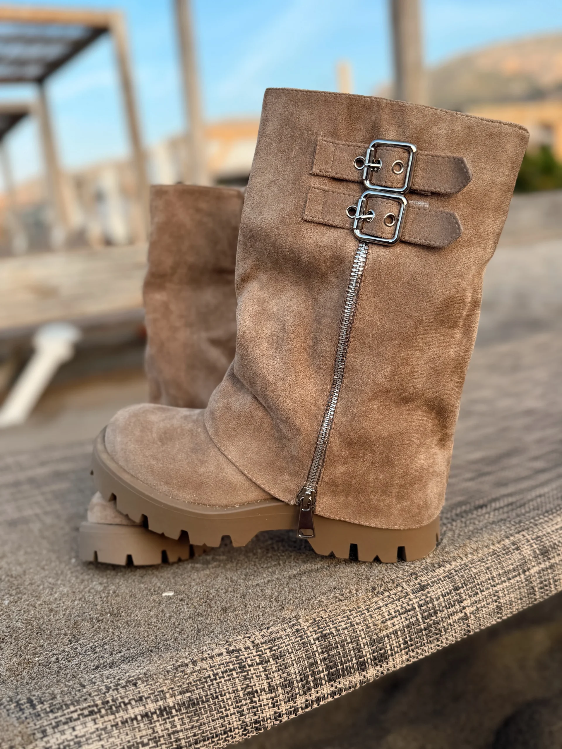 BOTAS ANTE MOTERO BEIGE - Imagen 9