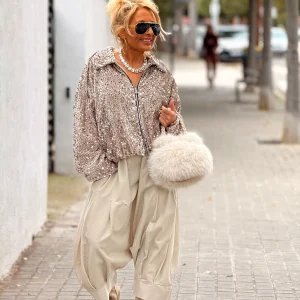 CHAQUETA LENTEJUELAS MULTICOLOR