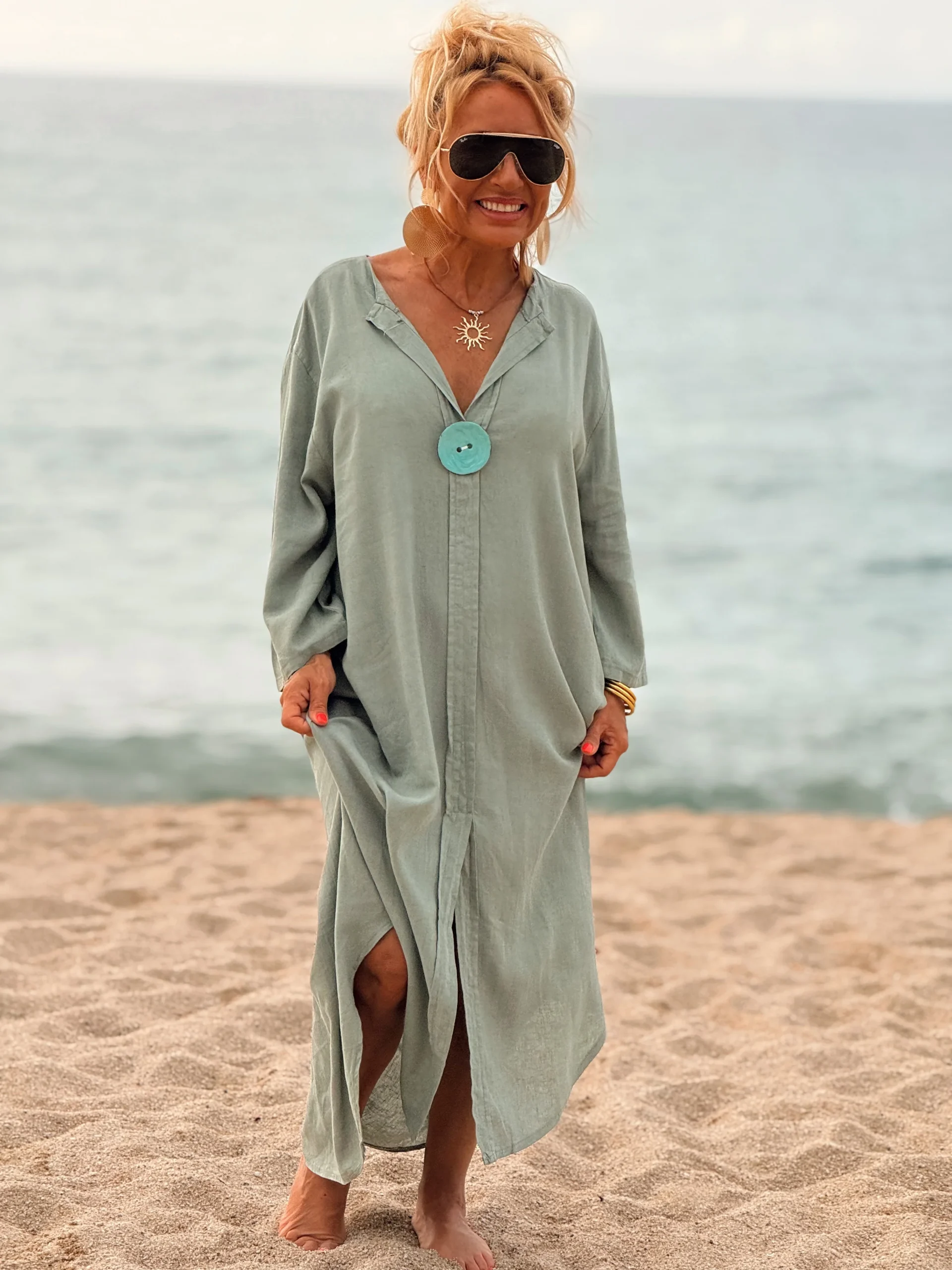 VESTIDO CON BOTONES MULTICOLOR - Imagen 9