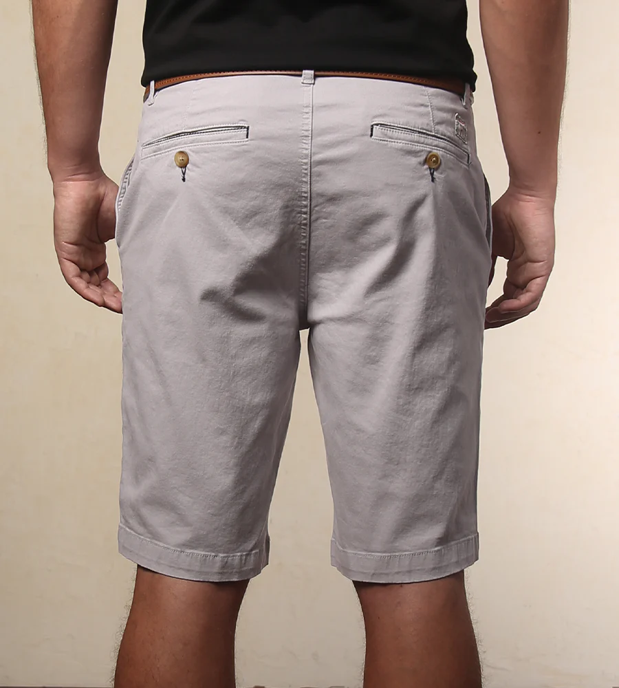 Bermuda Tejido Plano Color Gris Claro Ref. 117030925 - Imagen 4