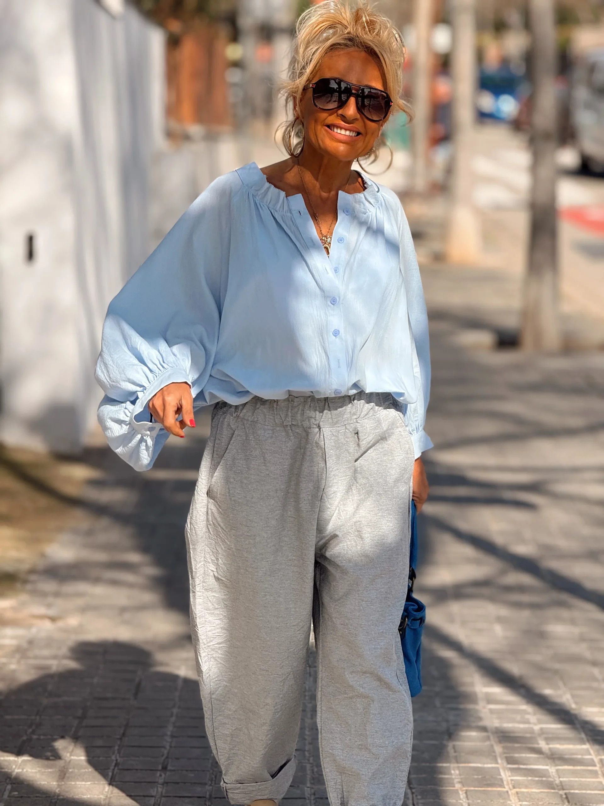 PANTALON BAGGY JULIEN GRIS - Imagen 5