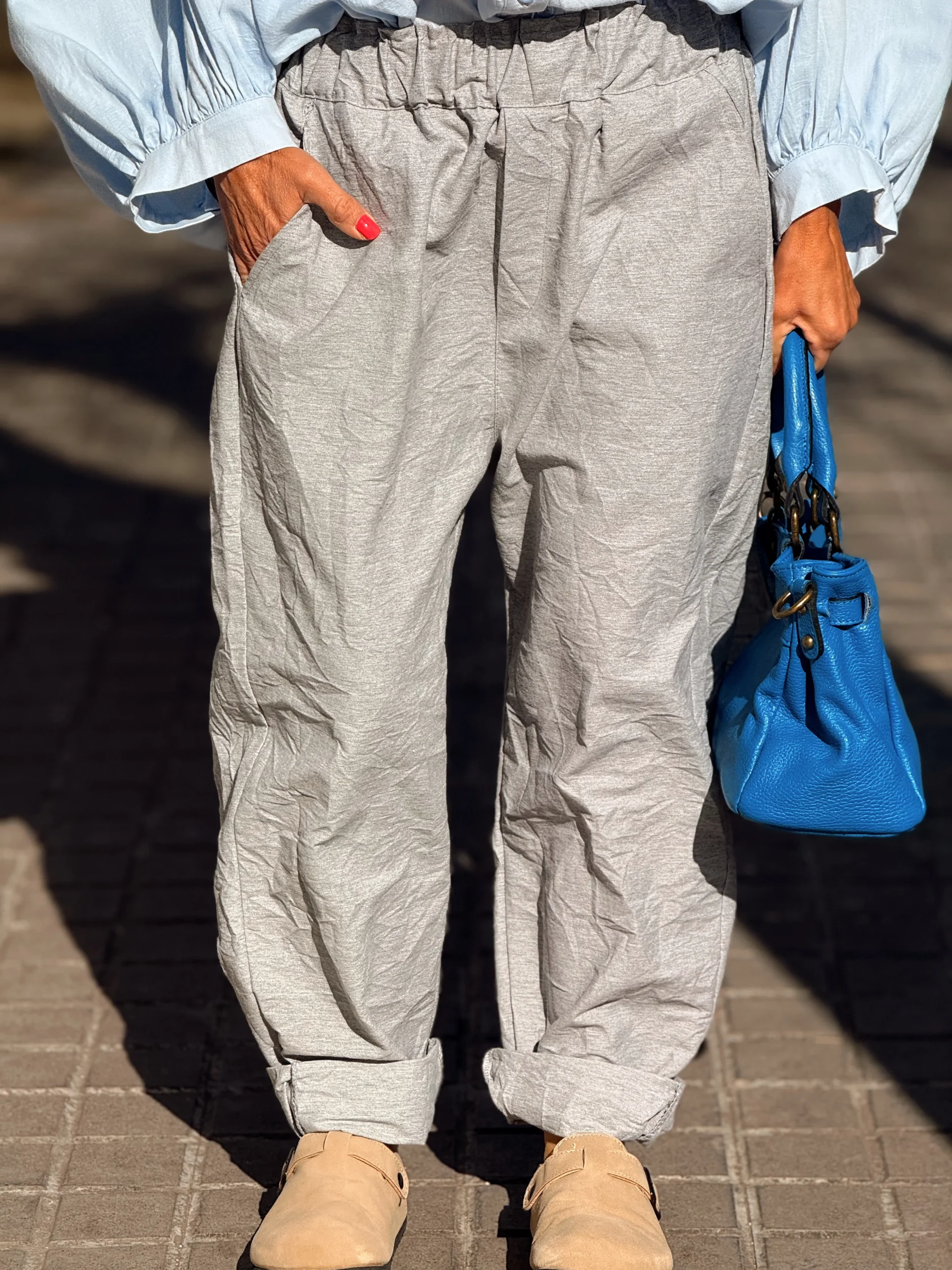 PANTALON BAGGY JULIEN GRIS - Imagen 7