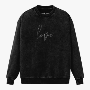 Sudadera Oversize Vintage Love