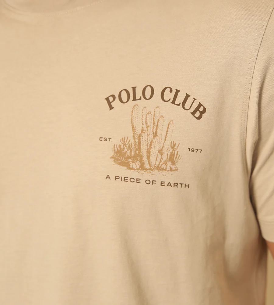 Camiseta Estampada Color Arena Ref. 150010625 - Imagen 3