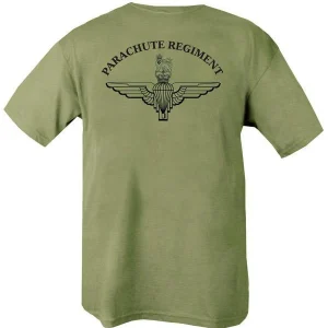 Camiseta del regimiento de paracaidistas Británicos Verde oliva