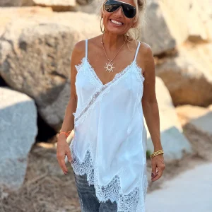 TOP LENCERO ASIMÉTRICO MULTICOLOR