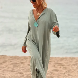 VESTIDO CON BOTONES MULTICOLOR