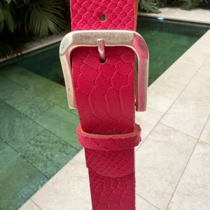 CINTURÓN CROCRO FUCSIA