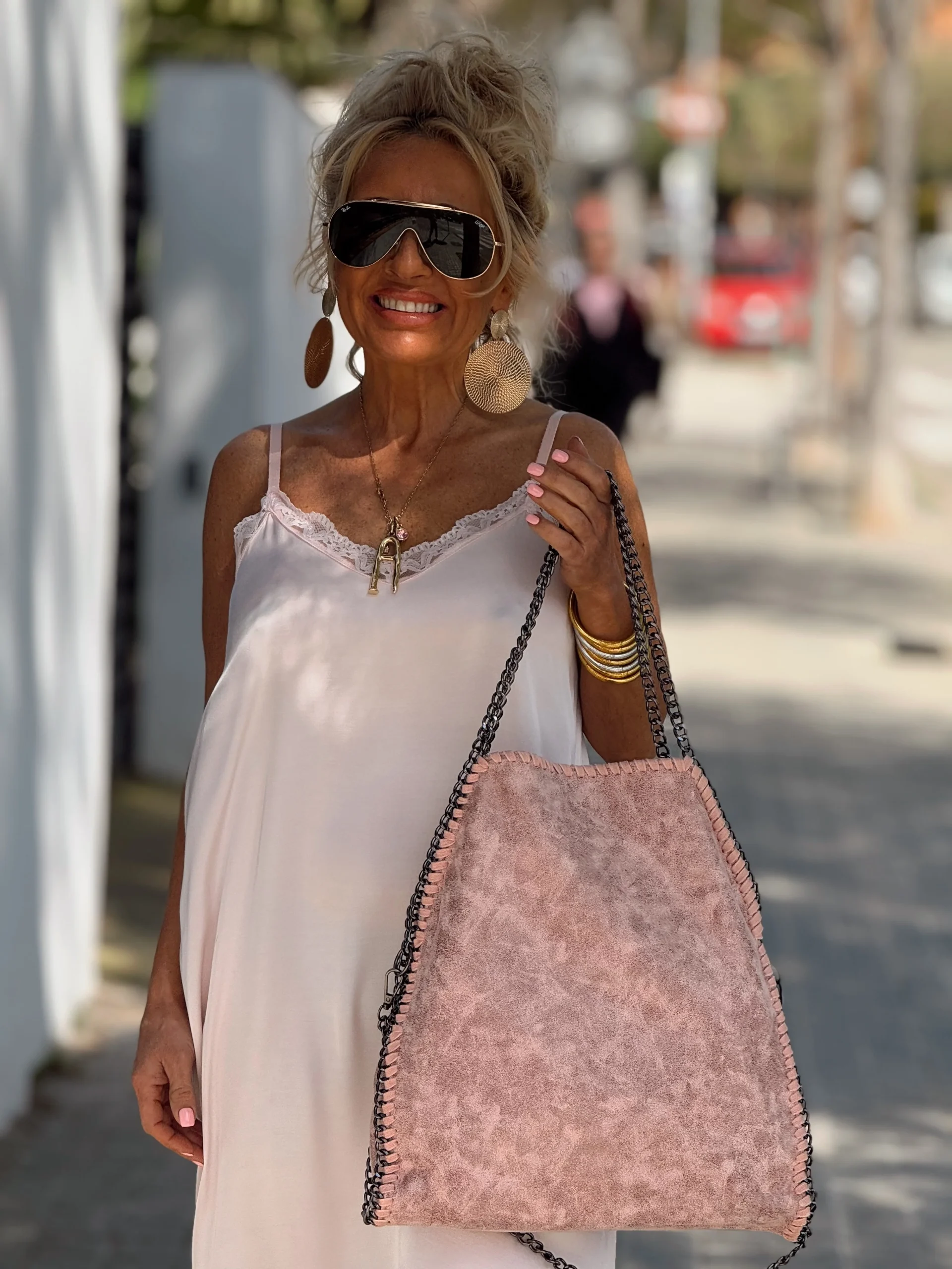 VESTIDO LENCERO FATY ROSA - Imagen 3