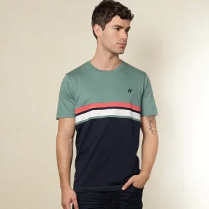 Camiseta Bloques Color Verde Grisoso Ref. 149021025
