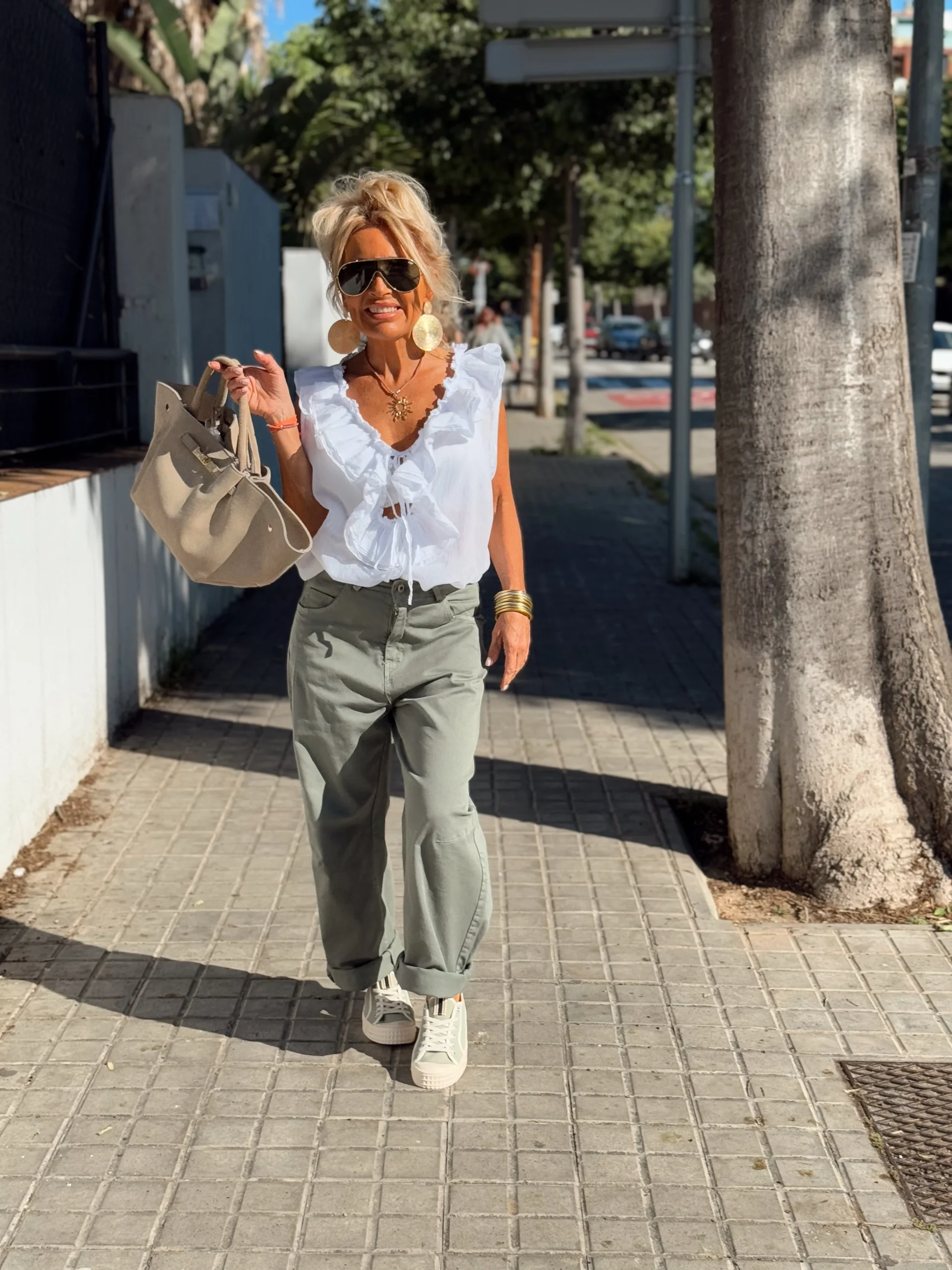 PANTALON TERESA KAKI - Imagen 4