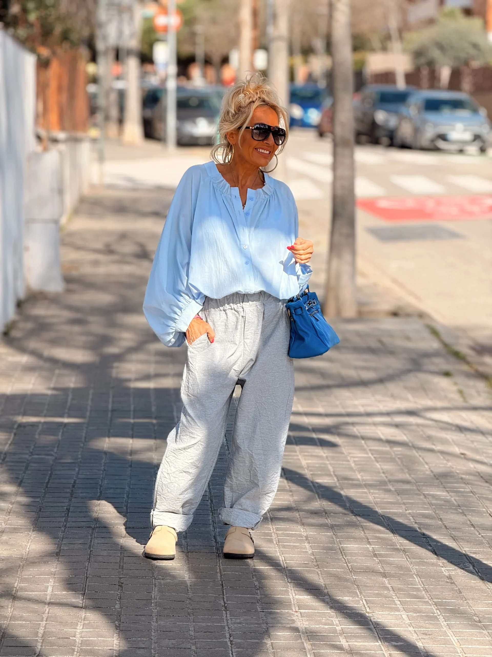 PANTALON BAGGY JULIEN GRIS