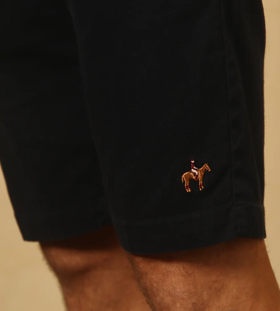 Bermuda Tejido Plano Color Azul Oscuro Ref. 117040625 - Imagen 3