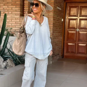 JEANS PEDRO CON BOLSILLOS BEIGE