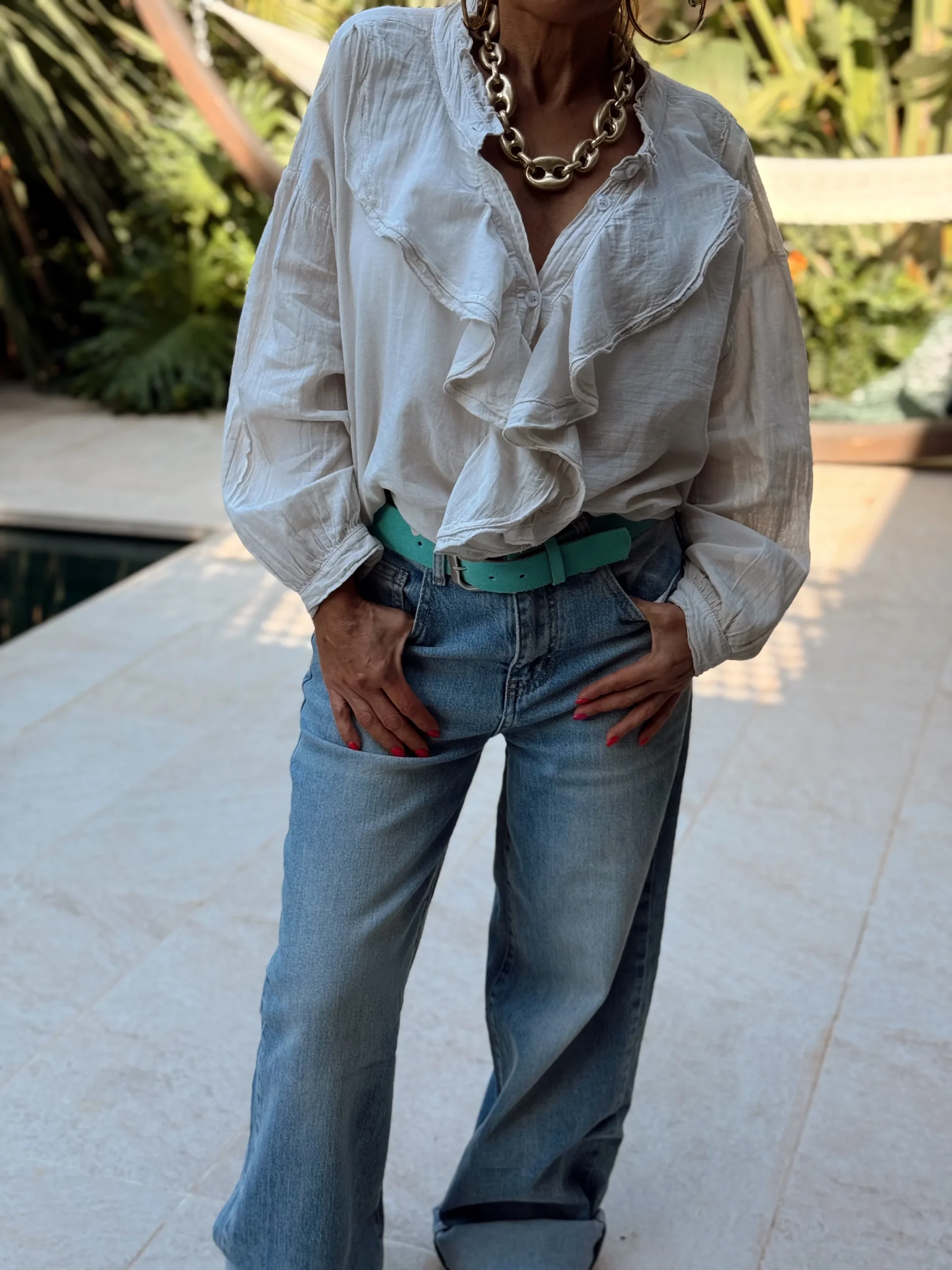 CINTURÓN ANTE CALIFORNIA AZUL - Imagen 3