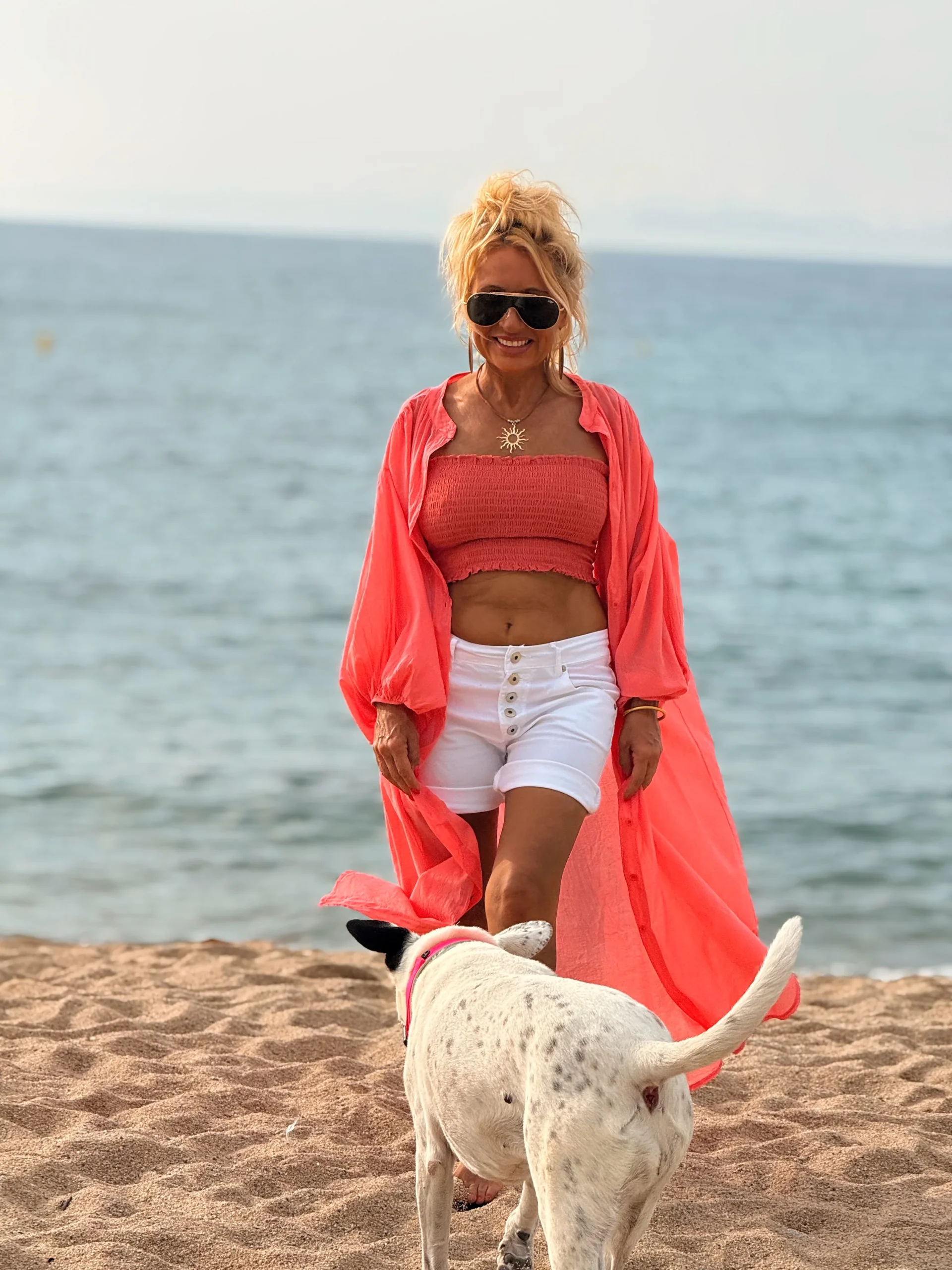 CAMISA TUNICA LARGA OVERSIZE ALEXIA MULTICOLOR - Imagen 4