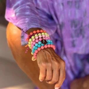 PULSERAS PERLAS MULTICOLOR