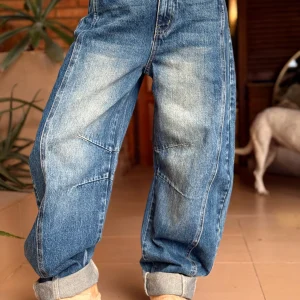 JEANS VAQUEROS BARREL MULTICOLOR