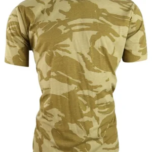 Camiseta Británica Patrón Desert – Camiseta Camuflaje Camo Desert 50% Algodón 50% Poliéster 180 g