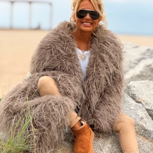 CHAQUETA DE PELO SINTÉTICO LUCAS MULTICOLOR