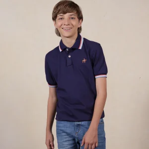| Kids | Polo Contraste Color Azul Marino Oscuro Ref. 230051125