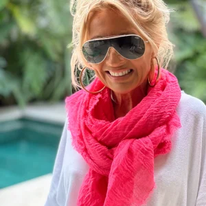 BUFANDA JADE ROSA NEON