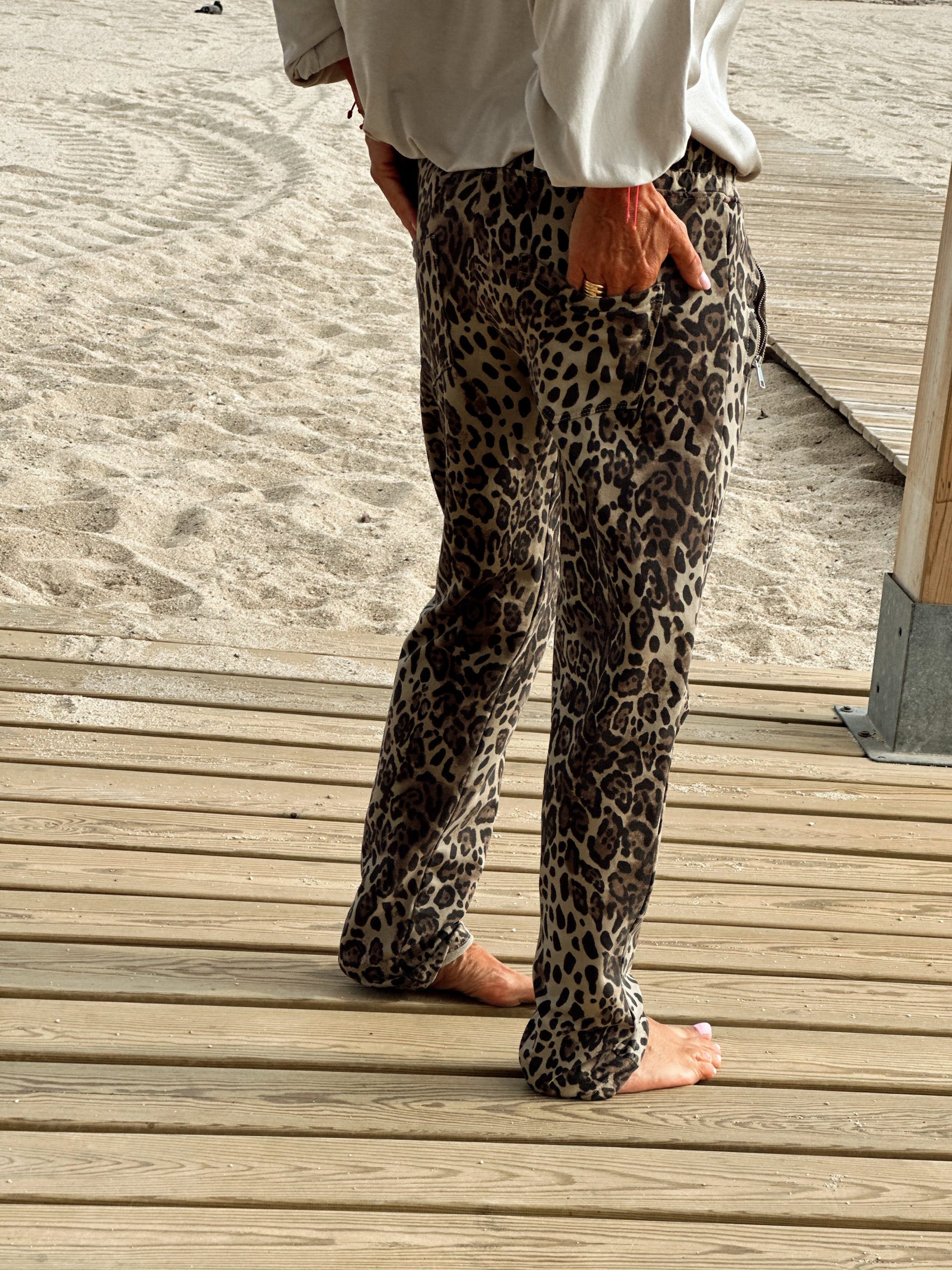 PANTALON LEOPARDO CAMEL - Imagen 3