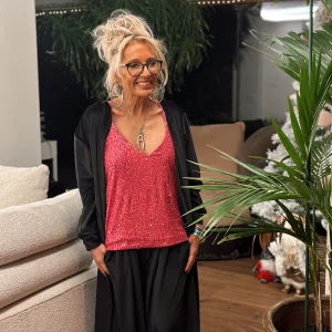 CONJUNTO LARGO KIM TERCIOPELO NEGRO