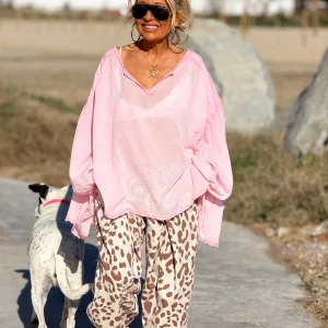 PANTALON BAGGY ANIMAL PRINT MULTICOLOR