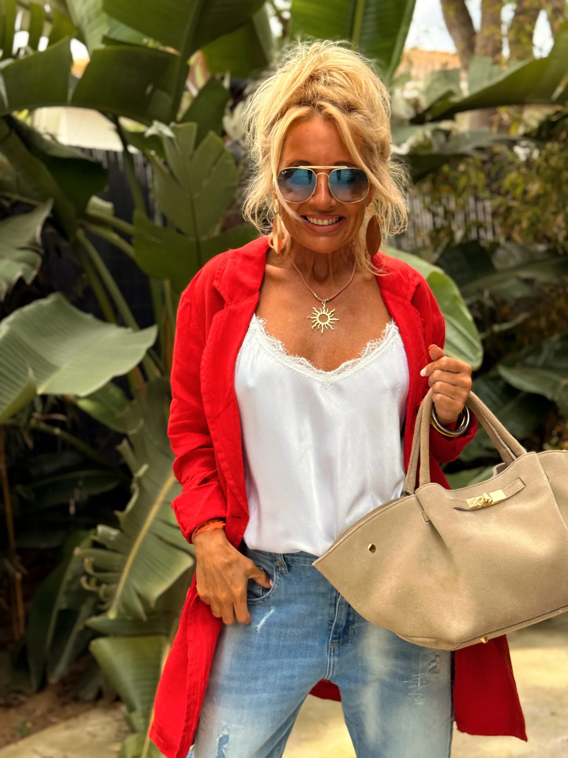 CHAQUETA LINO CHARLY FRESA - Imagen 9