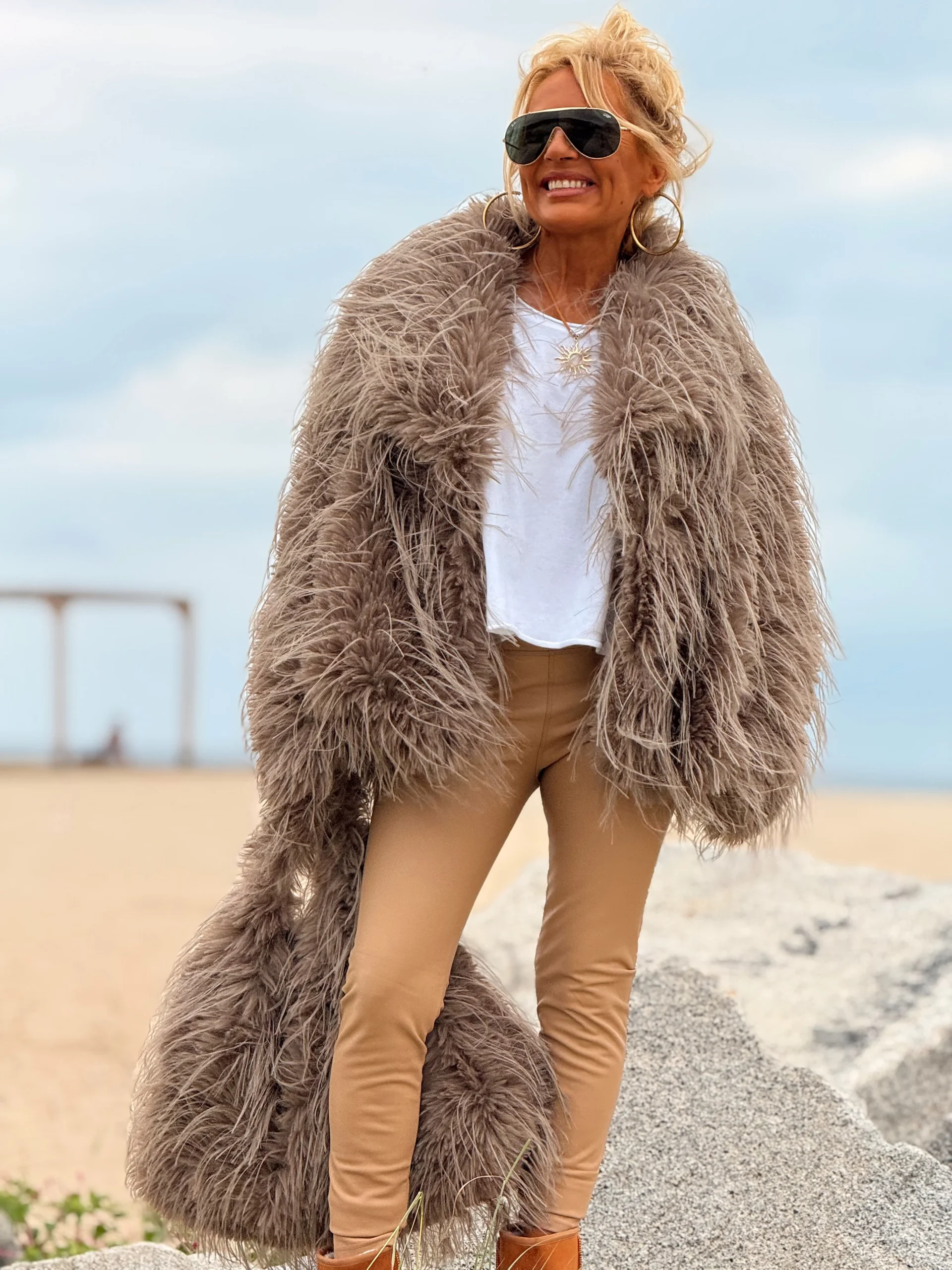 CHAQUETA DE PELO SINTÉTICO LUCAS MULTICOLOR - Imagen 8