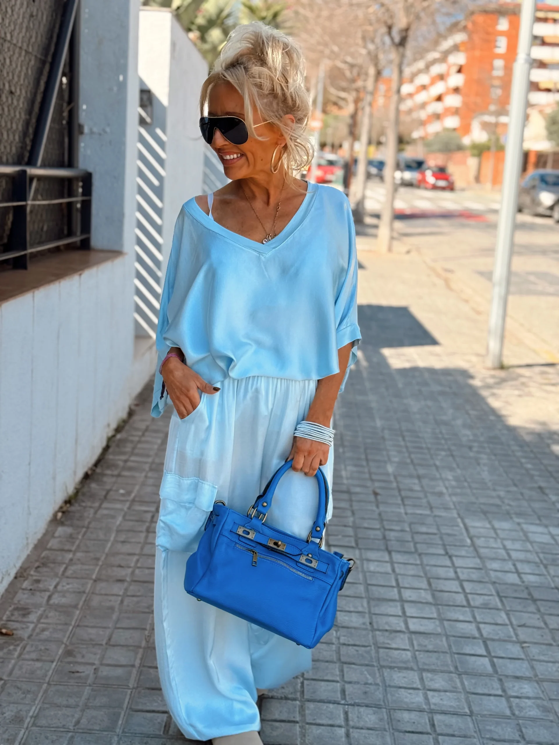 BOLSO TANGER AZUL - Imagen 5