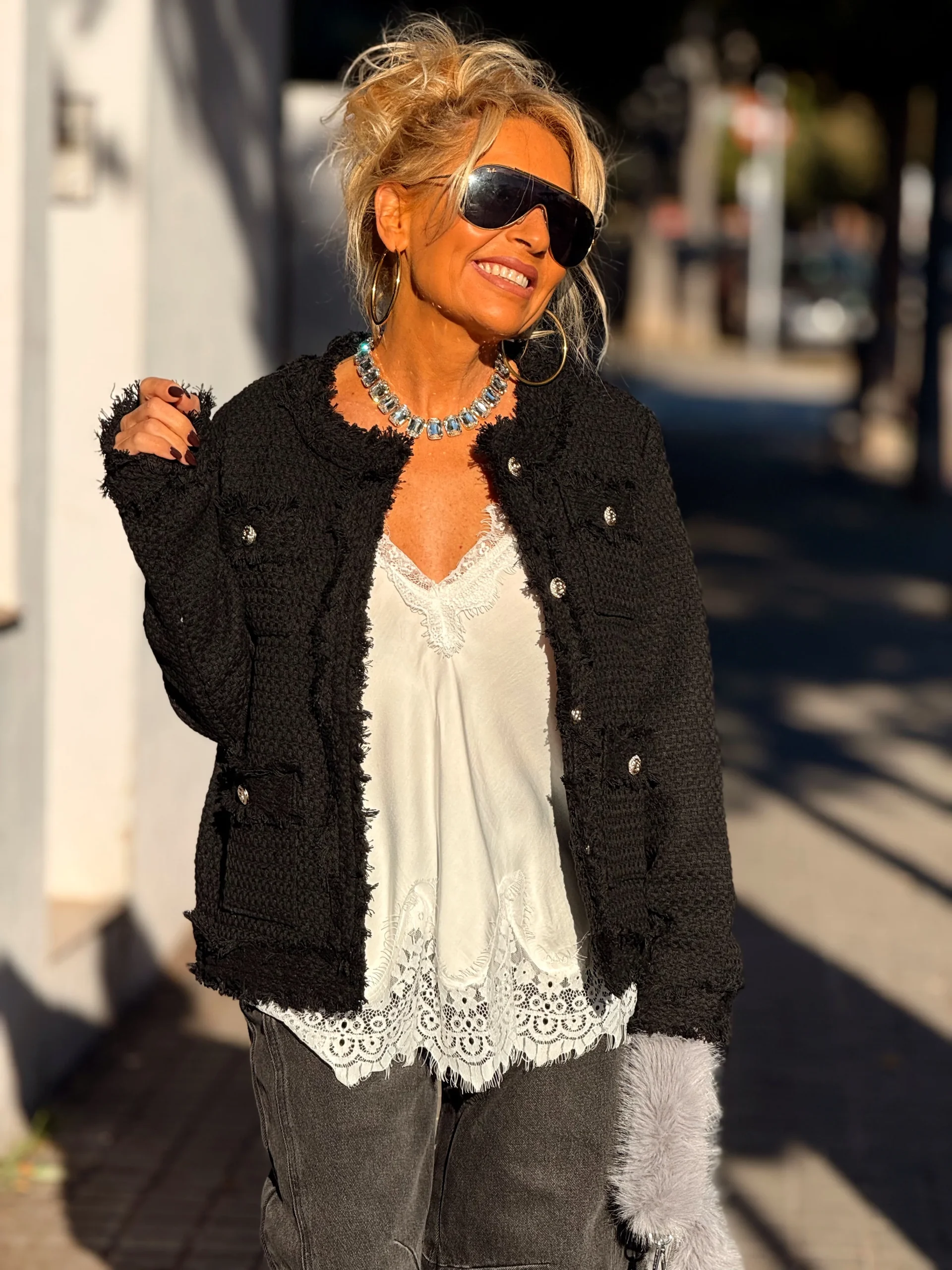 CHAQUETA CHANEL NEGRO - Imagen 4