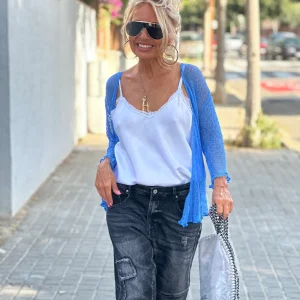 CARDIGAN ANNY AZUL LAVANDA