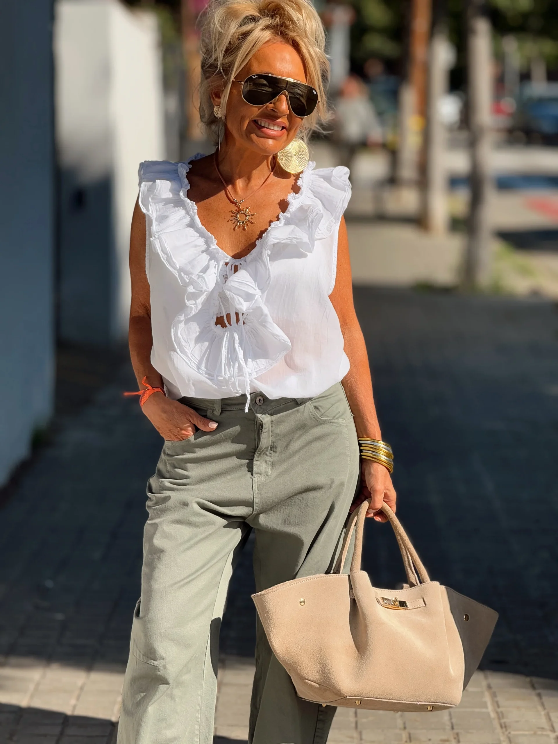 PANTALON TERESA KAKI - Imagen 6