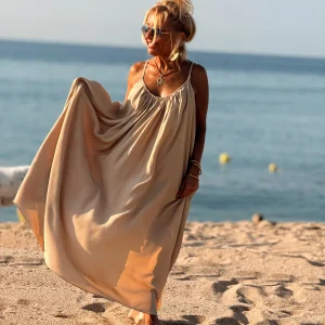 VESTIDO OVERSIZE AENOR CAMEL