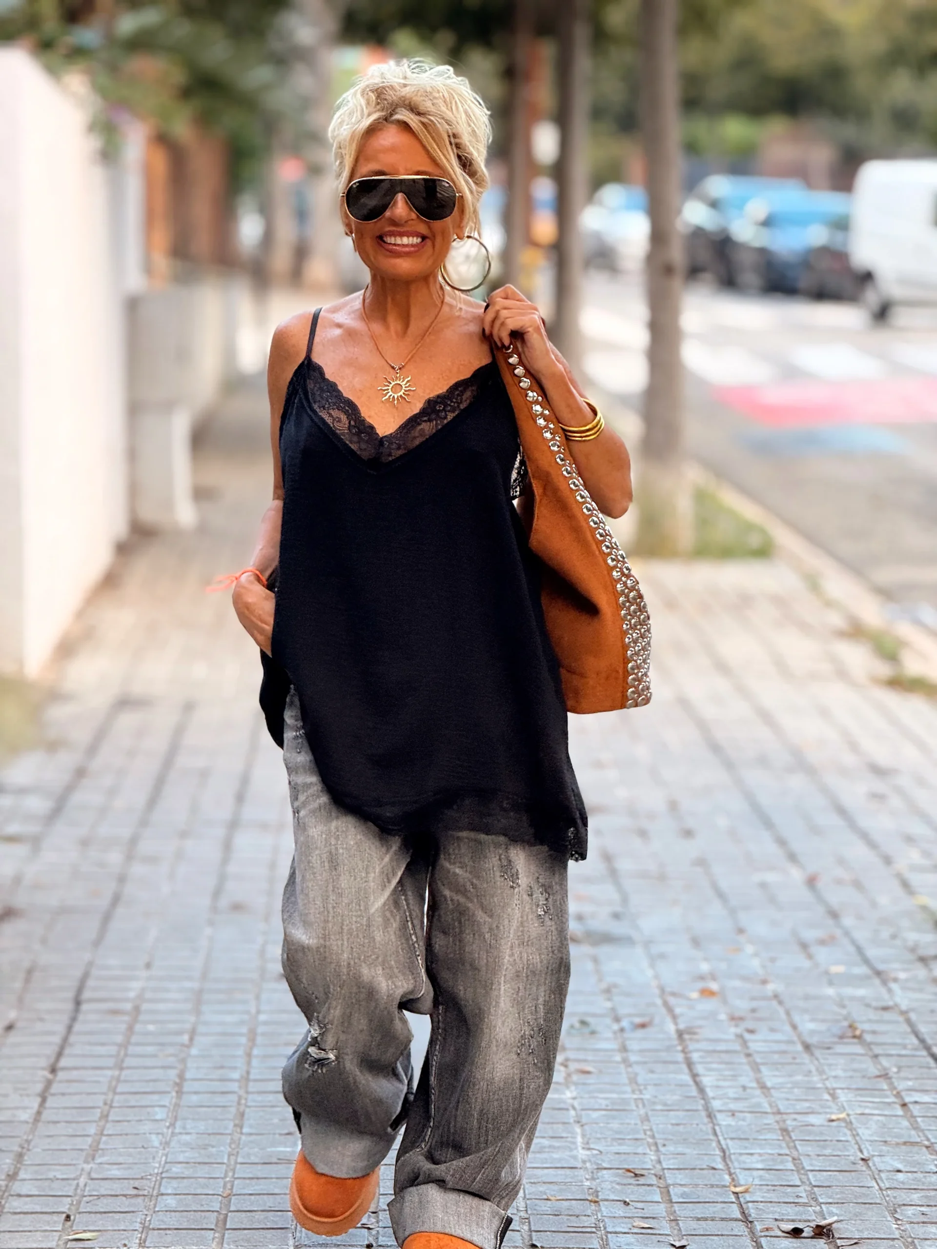 TOP LENCERO SUPER OVERSIZE LUISA MULTICOLOR - Imagen 5