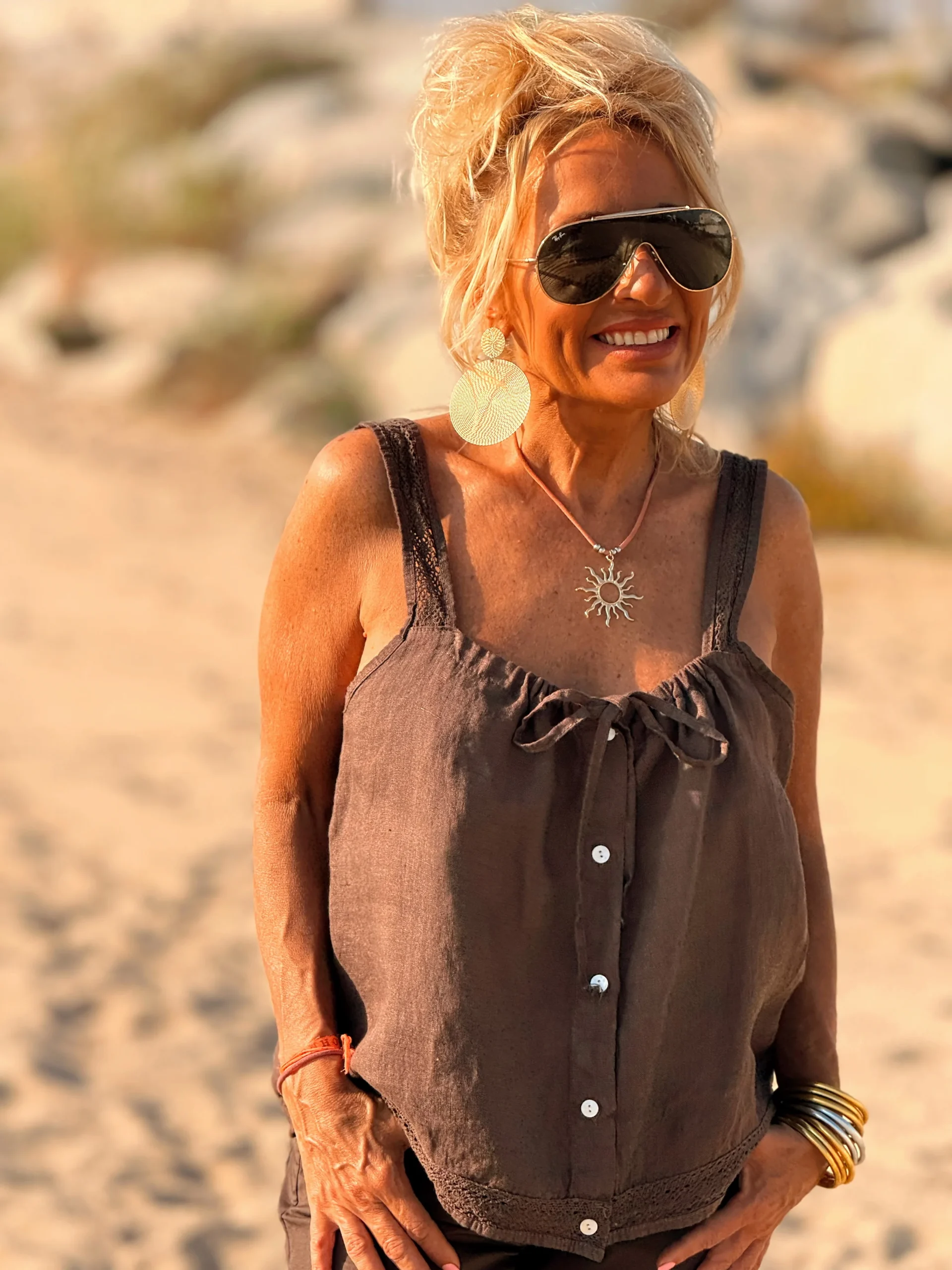 TOP-BLUSA ENCAJE ZOÉ MULTICOLOR - Imagen 9