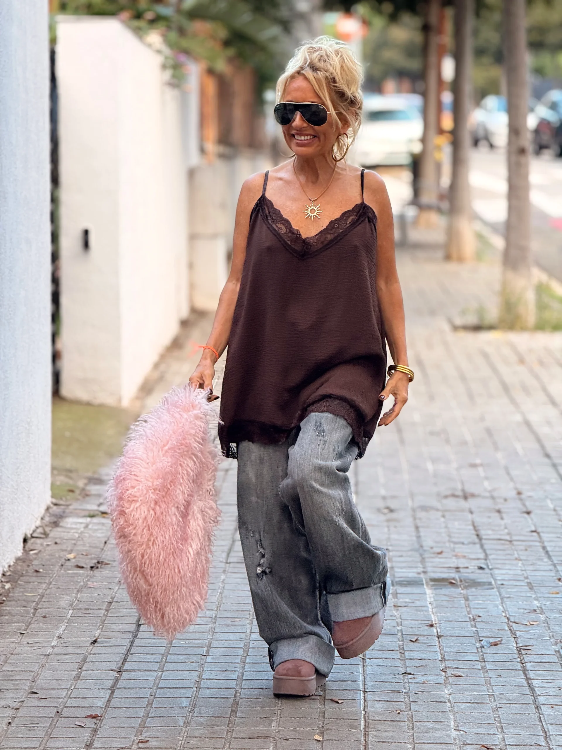 TOP LENCERO SUPER OVERSIZE LUISA MULTICOLOR - Imagen 7