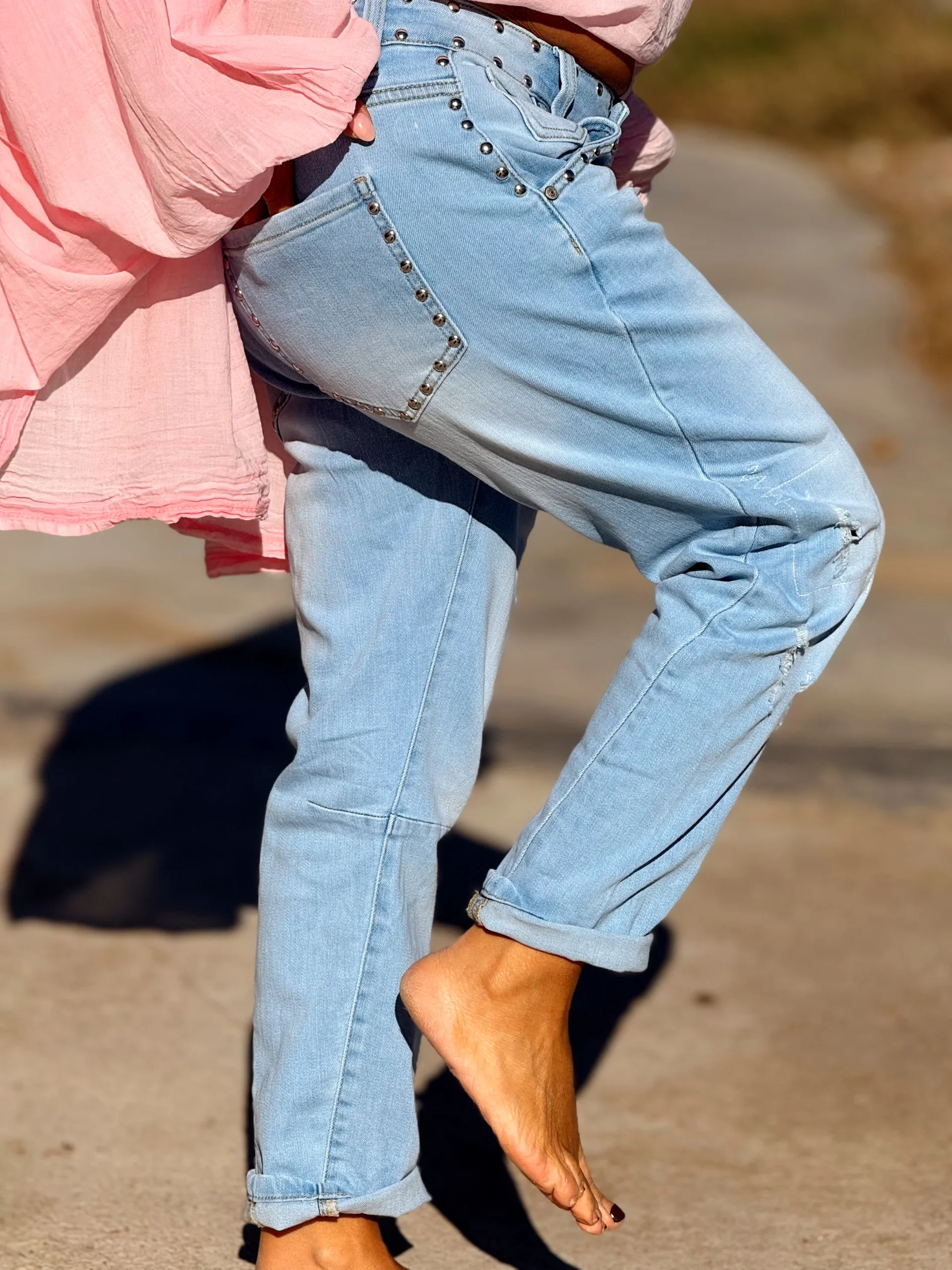 JEANS VAQUEROS CON TACHAS TEJANO - Imagen 4